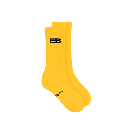 BB SMALL LOGO SOCKS (MUSTARD)