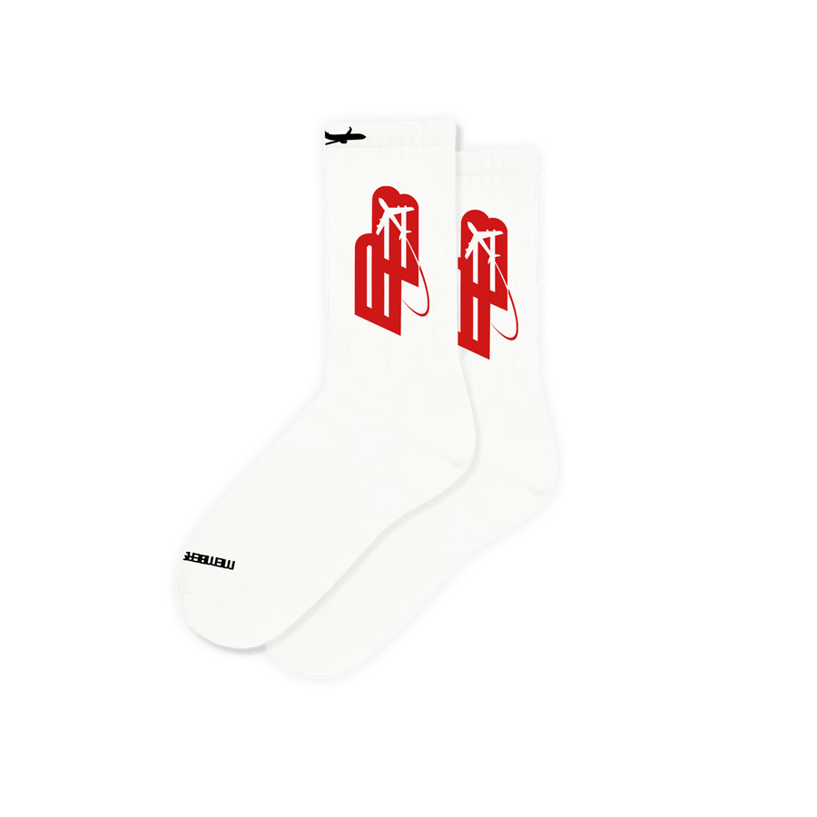 AirborneCrew Socks - White